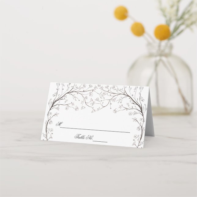 Belle Chuppah Mariage Cartes de Place (Devant)