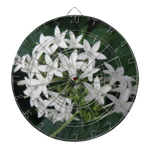Belle Cible de flechettes de fleurs tropicales bla