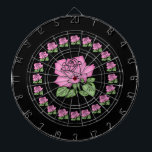 Belle Cible de flechettes Rose rose personnalisabl<br><div class="desc">Cible de flechettes Rose personnalisable.</div>