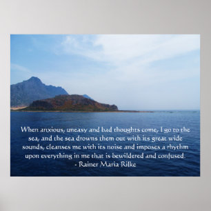 Belle Citation Spirituelle OCEAN PHOTO POSTER