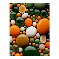 Belle combinaison de couleurs pour galets Poster b