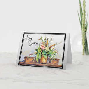 Belle Composition Florale - Carte d'anniversaire