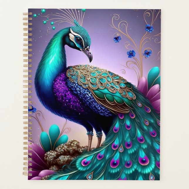 Belle couleur Peacock Paon Bird faune (Devant)