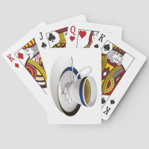 Belle Coupe de Café Deck de Cartes de Jeu