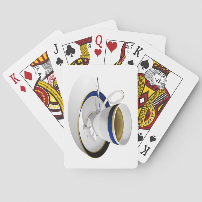 Belle Coupe de Café Deck de Cartes de Jeu (dos)