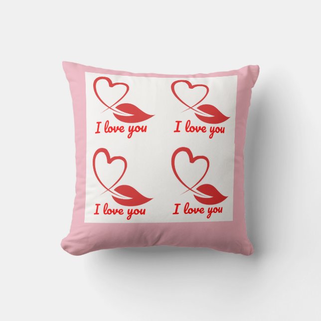 belle coussin design amour (Recto)