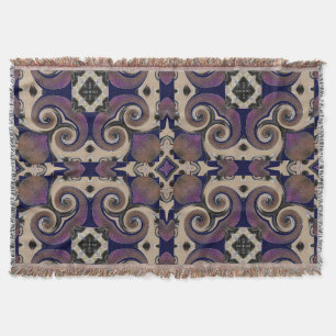 Belle Couverture à lancer bleu violet