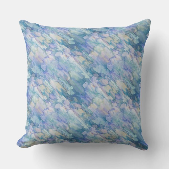 Belle couverture Coussin Pastel Bleu & Violet (Recto)
