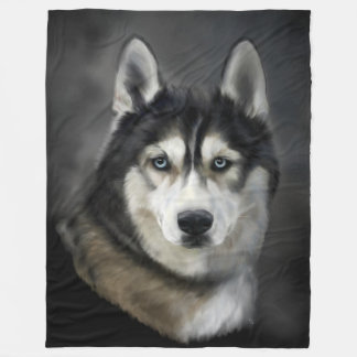 Belle couverture en laiton sibérienne Husky