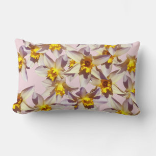 Belle Daffodils Fleurs Lumbar Coussin