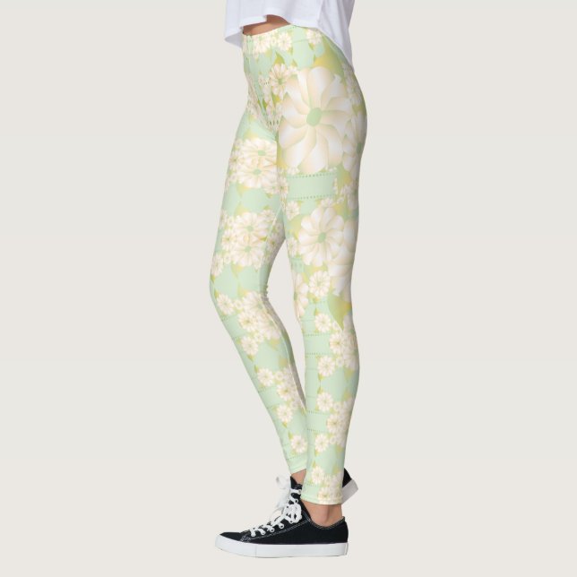 Belle Dames Leggings Fleurs (Gauche)