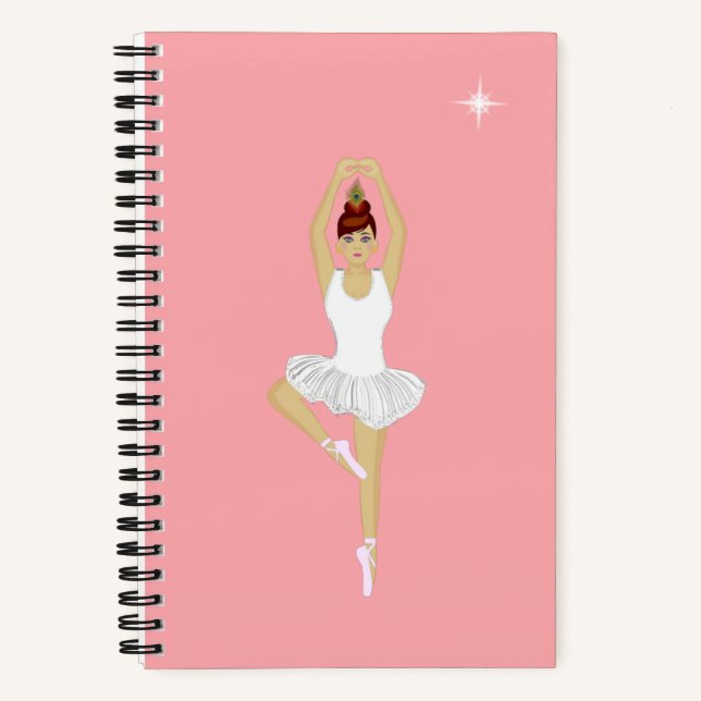 Belle danseuse de ballet sur Carnet rose (Recto)