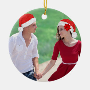 Belle décoration de Noël en céramique avec photo p