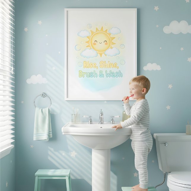 Belle décoration murale de salle de bain pour enfa (Créateur téléchargé)