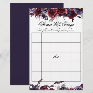 Belle déplaisante Gothique Floral Douche Cadeau