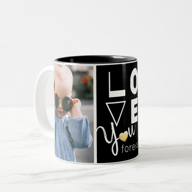 Belle Deux Photo Love You Mug (Devant gauche)