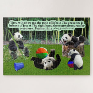 Belle écriture Panda Puzzle Psaumes 16:11