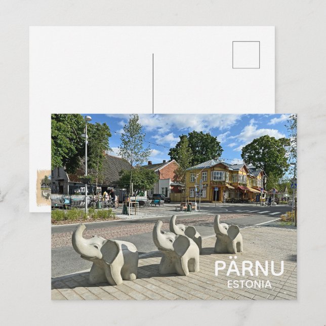 Belle Estonie Carte Postale de Pärnu ! (Devant / Derrière)