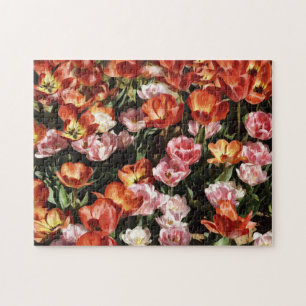 Belle et Artsy Tulip Fleurs Puzzle