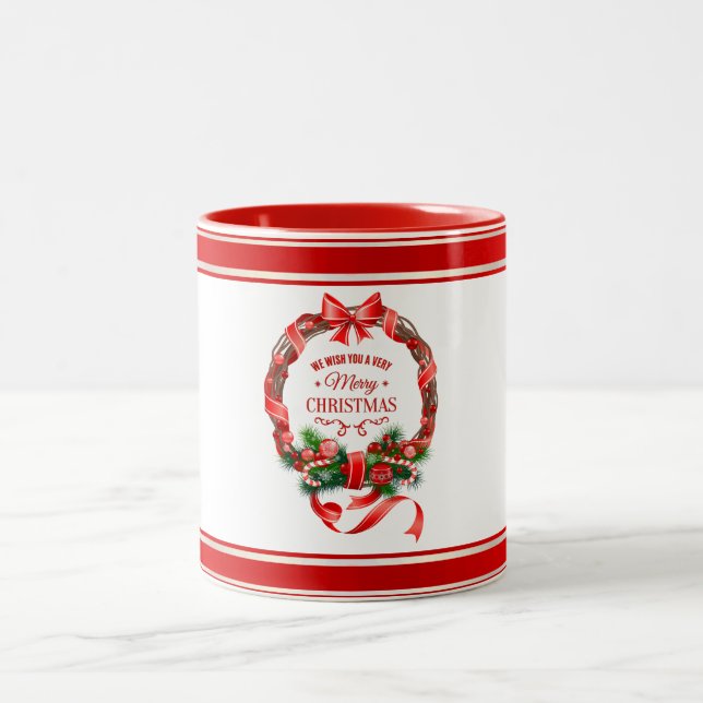 Belle et élégante Mug Wreath de Noël (Centre)
