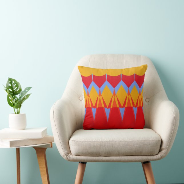 Belle et vibrante couleurs! Coussin décoratif (Chaise)