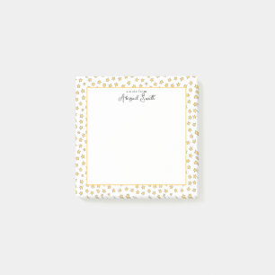 Belle étoile Jaune Motif Notes post-it