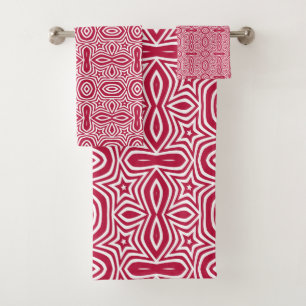 Belle étoile rouge & blanc coloré design vectoriel