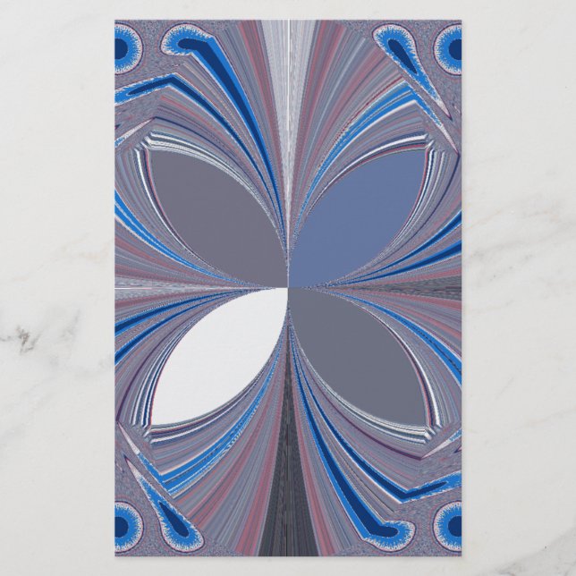 Belle étonnante Papillon bleu doux couleurs Art (Devant)