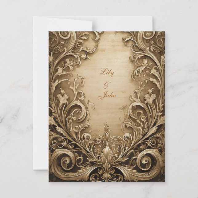 Belle Faire-part de mariage (Dos)