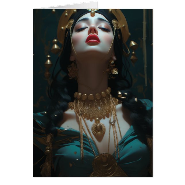 Belle Femme Blank Inside Salutation (Devant)