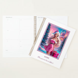 Belle fille de Noël rose 01