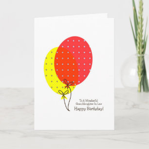 Belle-Fille En Droit Cartes D'Anniversaire Ballons