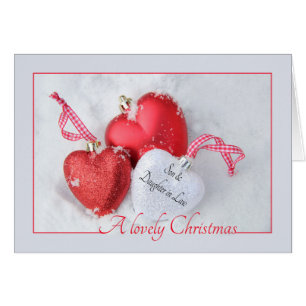 belle-fille et fils Joyeuse carte de Noël