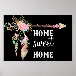 Belle flèche bohème - Accueil Sweet Home Poster