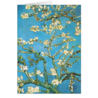 Belle fleur d'amande peinture antique