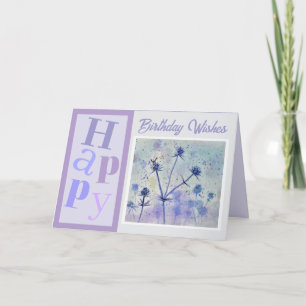 Belle Fleurs Carte d'Anniversaire tendance