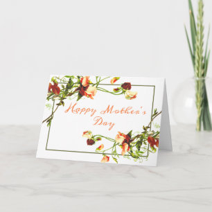 Belle Fleurs Carte de vacances Fête des mères