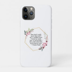 Belle Fleurs Psaume 91 iPhone 11 Pro Coque