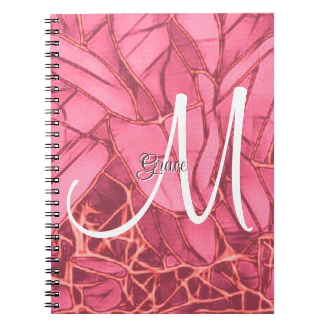 Belle Flore Magenta Au Carnet Monogramme (Devant)