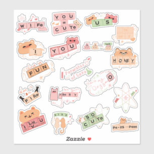 Belle formule d'amour Set Sticker Vinyl