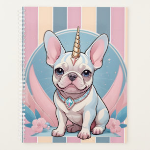 Belle French Bulldog Unicorn Pastel rose