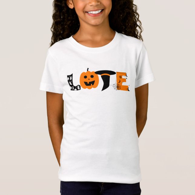belle halloween design amour T-shirt (Devant)