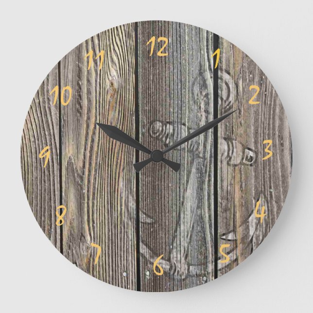 Belle horloge en bois authentique (Recto)