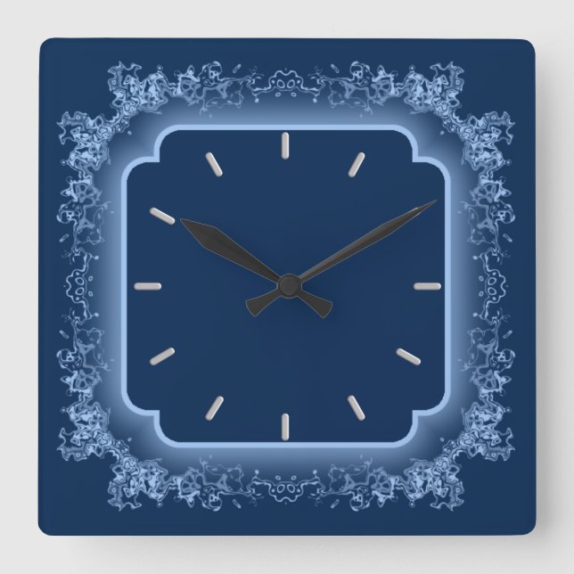 Belle horloge murale bleue (Recto)