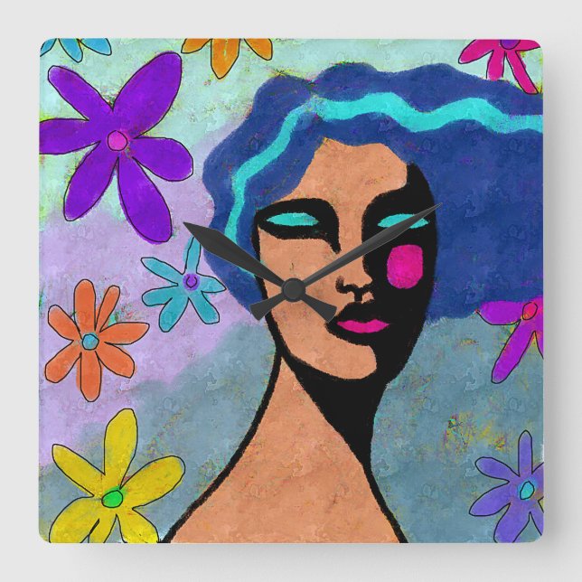 Belle horloge murale d'art Abstrait (Recto)