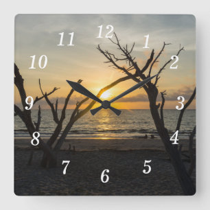 Belle horloge murale folie matinale