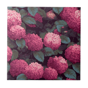 Belle Hydrangée Art Déco Carreaux Pour Hall