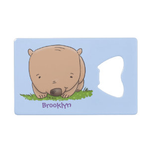 Belle illustration de dessin animé de bébé wombat