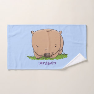 Belle illustration de dessin animé de bébé wombat