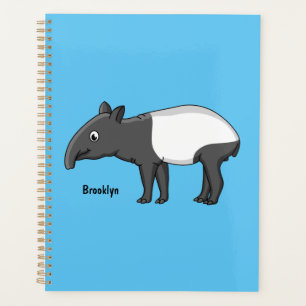 Belle illustration de tapir de dessin animé